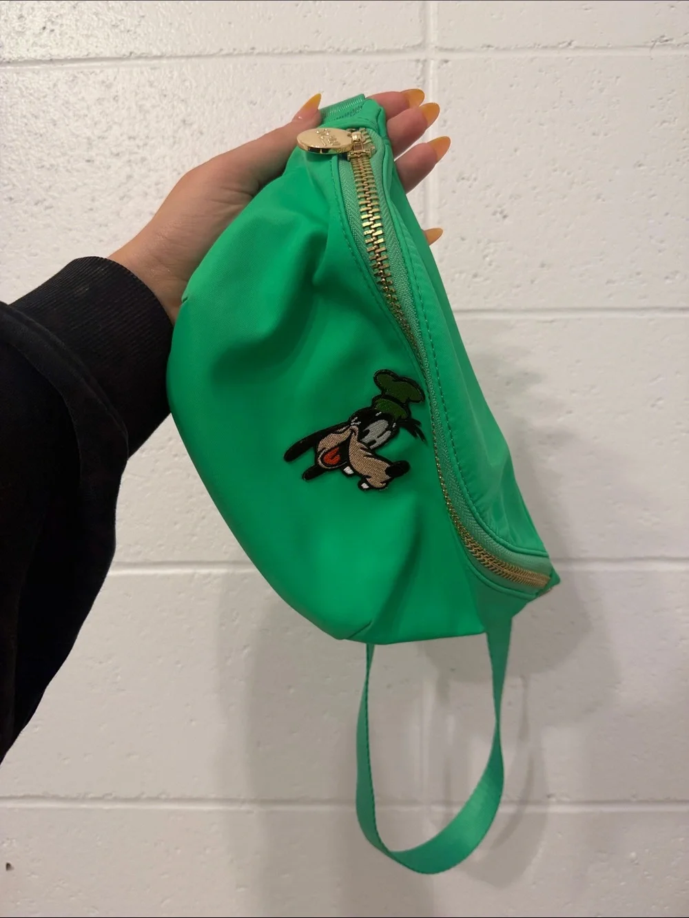 STONEY CLOVER Green Goofy patched Fanny pack